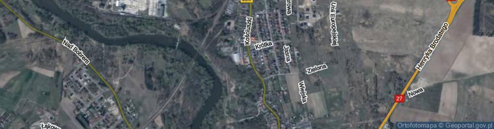 Zdjęcie satelitarne Gimnazjalna ul.